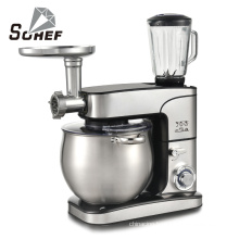 Modern design stainless steel electric 1300w food stand mixer blender with transparent anti-splash lid